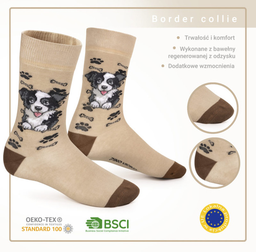 Skarpetki Border Collie Rozm. 41/46 Skarpety