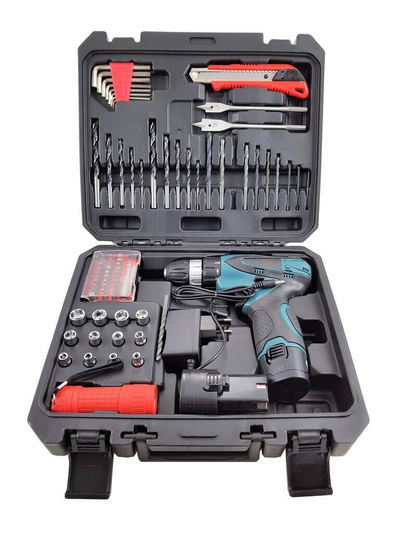 Wkrętarko Wiertarka Akumulatorowa 12V z Dwoma Akumulatorami