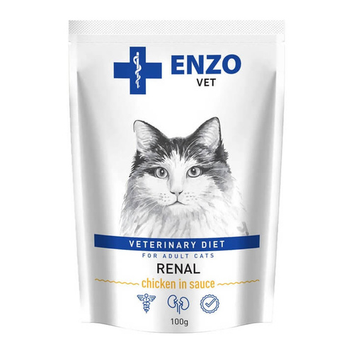 Enzo Veterinary Diet Renal Kurczak w Sosie dla Kota 100g