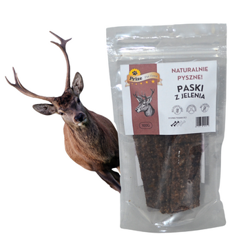 Paski z Jelenia 100% 100g Prize Pet Food
