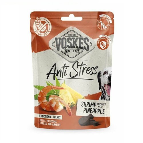 Voskes Przysmaki Funkcjonalne dla Psów Anti Stress z Krewetkami i Ananasem