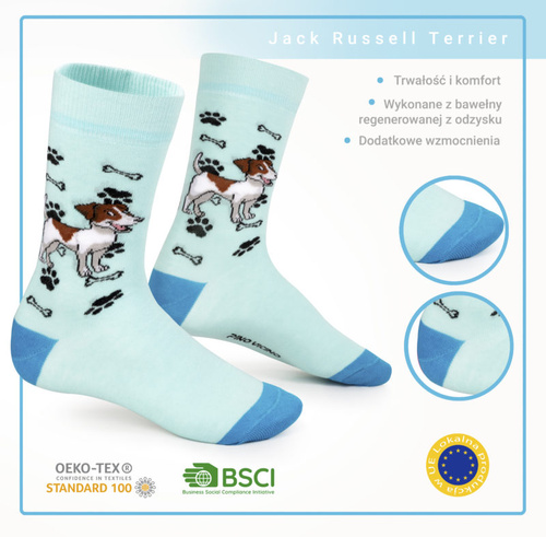Skarpetki Jack Russell Terrier Rozm. 41/46 Skarpety