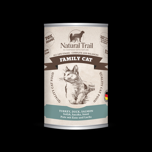 Natural Trail Mokra Karma dla Kota Indyk, Kaczka, Łosoś 400g