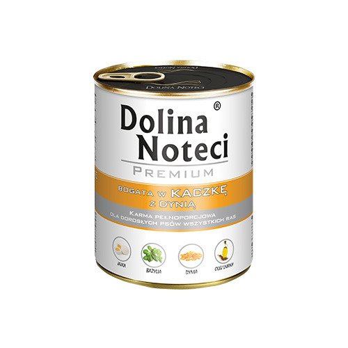 Dolina Noteci Premium dla Psa Kaczka z Dynią 800g