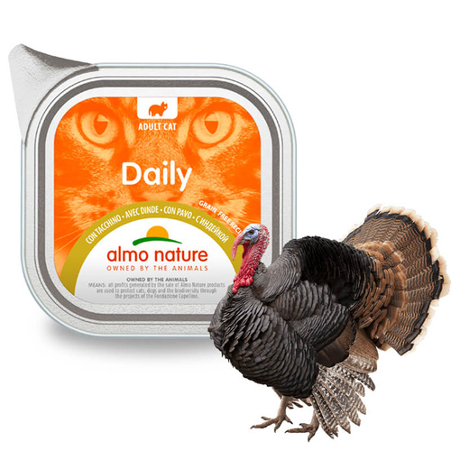 Almo Nature Daily Mokra Karma dla Kota z Indykiem 100g