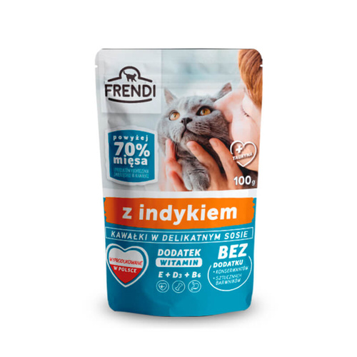 Frendi Kawałki w Sosie Saszetka 100g Indyk