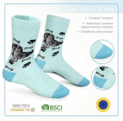 Skarpetki Cavalier King Charles Spaniel Rozm. 35/40 Skarpety