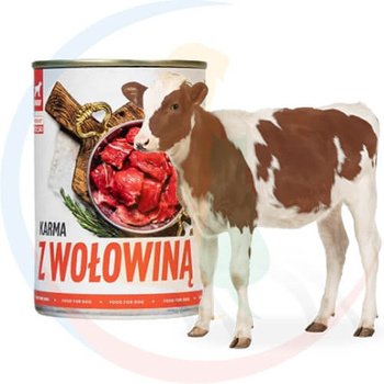 Tuf Tuf Mokra Karma dla Psów z Wołowiną 800 g