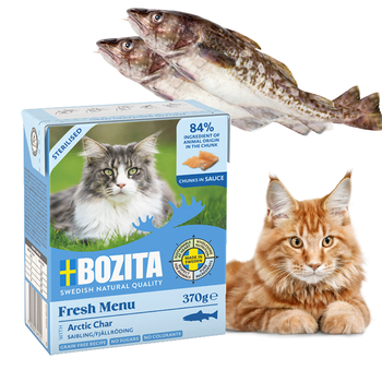 Bozita Mokra Karma dla Kotów Sterylizowanych w Sosie z Pstrągiem 370g