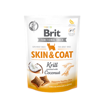 Brit Care Functional Snack Skin & Coat Krill 150g