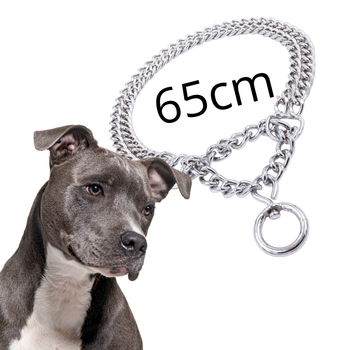 CHABA Obroża Kolia Półzaciskowa Zaciskowa Metalowa 65cm