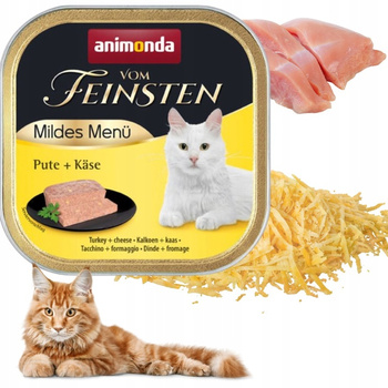 Animonda Cat Vom Feinsten Grain Free Mild Menu Indyk z Serem 100g