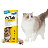 AdTab Tabletka na Pchły i Kleszcze dla Kota 2 - 8kg 