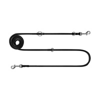 Chaba Smycz Linka Regulowana Czarna 0,8 cm x 220 cm