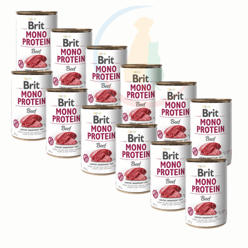 Brit Mono Protein Beef 12 x 400g