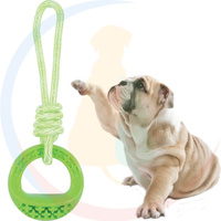 Zolux Gryzak ze Sznurem Samba Okrągły Zielony