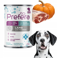 PREFERA Mono Adult Mokra Mokra Karma dla Psów Jagnięcina z Dynią 400g