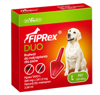 Fiprex Duo L Roztwór Na Pchły I Kleszcze Dla Dużych Psów 268 mg + 241,2 mg