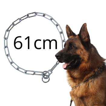 Zolux Obroża Metalowa Zaciskowa Dławik Łańcuch 61cm