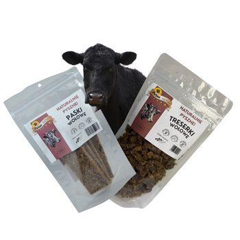 Zestaw z Wołowiny 100% - Treserki i Paski Prize Pet Food