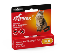 Fiprex Krople Dla Kota Na Pchły i Kleszcze Pipeta 0,7ml 