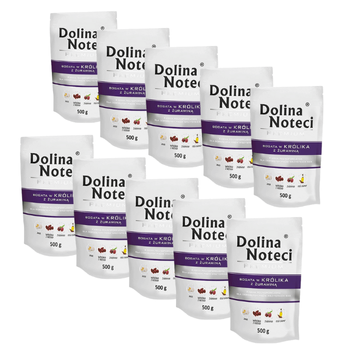 Dolina Noteci Premium dla Psa Królik z Żurawiną 10x500g