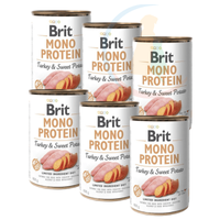 Brit Mono Protein Turkey & Sweet Potato 6 x 400g