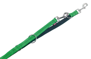 Smycz Nobby Soft Grip Regulowana M-L Zielona 200 cm