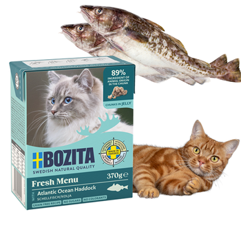 Bozita Mokra Karma dla Kotów Dorsz w Galaretce  370g