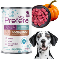 PREFERA Mono Adult Mokra Mokra Karma dla Psów Kangur z Dynią 400g