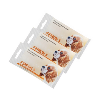 3 x Bioveta Fipron S Krople Spot-On Przeciw Kleszczom dla Psa 2-10kg