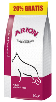 Arion Premium Lamb & Rice 10 + 2kg GRATIS