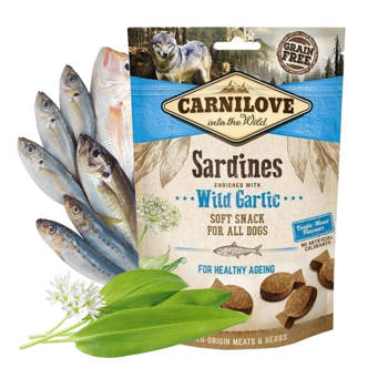 Carnilove Soft Snack Bezzbożowa Przekąska Dla Psów Sardines With Wild Garlic 200g