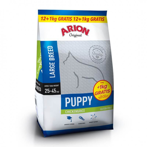 ARION Original Puppy Large Chicken & Rice 12+1kg