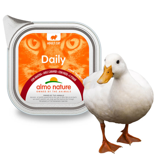 Almo Nature Daily Mokra Karma dla Kota z Kaczką 100g