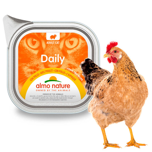 Almo Nature Daily Mokra Karma dla Kota z Kurczakiem 100g