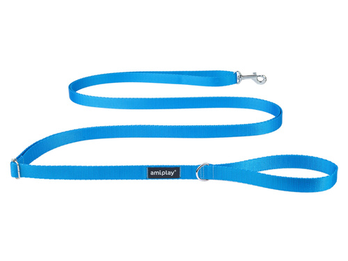 Amiplay Smycz Regulowana Easy Fix Basic Niebieska XL