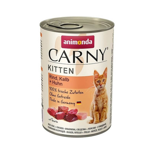 Animonda Carny Kitten Wołowina z Cielęciną i Kurczakiem 400g