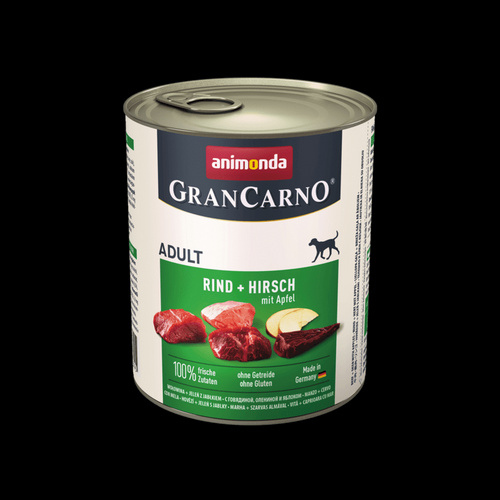 Animonda GranCarno Adult Wołowina z Jeleniem i Jabłkiem 800g