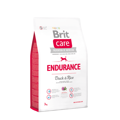 Brit Care Endurance Duck - Kaczka z Ryżem Psy Aktywne 3kg