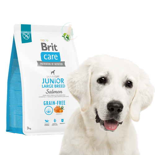 Brit Care Grain-free Junior Large Breed Salmon 3kg