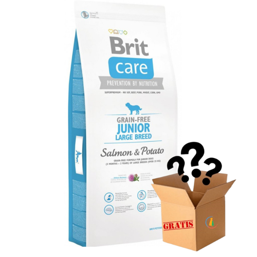 Brit Care Grain-free Junior Large Breed Salmon & Potato + Gratis Niespodzianka! 