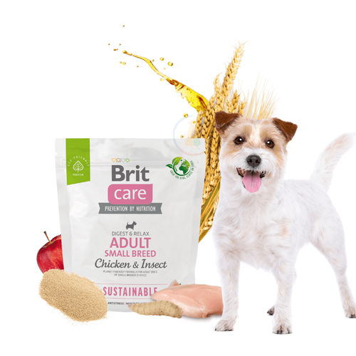 Brit Care Sustainable Adult Small Breed Chicken & Insect 1kg 