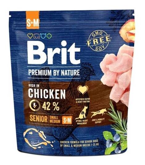 Brit Premium By Nature Senior S-M 1kg