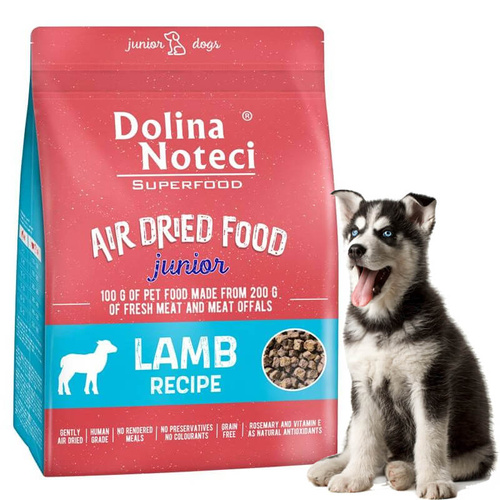 Dolina Noteci Air Dried Food Junior Karma Suszona Jagnięcina 1 kg
