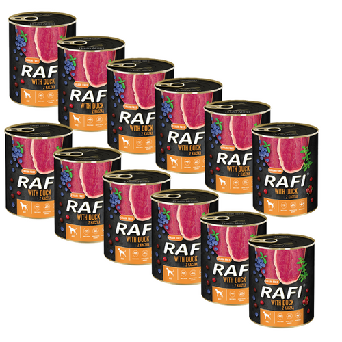Dolina Noteci Rafi Classic Mokra Karma dla Psa Kaczka 12x800g