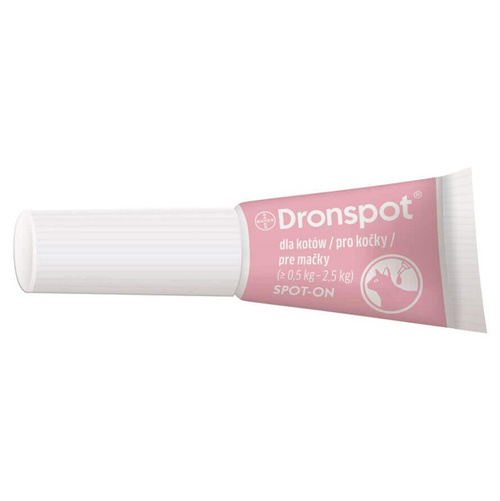 Dronspot Spot-on Krople Odrobaczające dla Kotów 0,5-2,5 kg 1 Pipeta