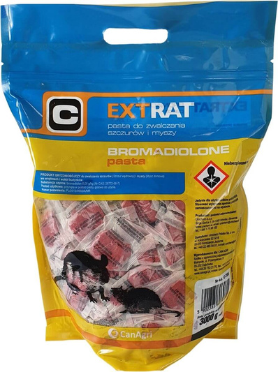 Extrat Trutka na Myszy i Szczury Pasta Bromadiolon 3kg