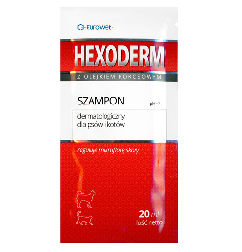 Hexoderm Szampon na Bakterie Dla Psa i Kota 20ml