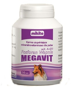 Mikita Megavit Fosforan Wapnia z wit.A+D3 50 Tabletek